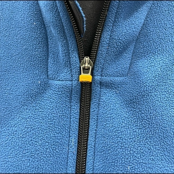Nike Vintage Fleece Dark Blue Vest Jacket Full Zip - Picture 3 of 9
